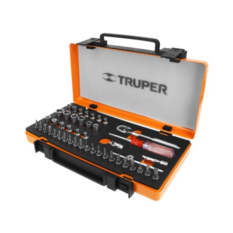 Juego de 45 herramientas cuadro 1/4? mm para mecánico