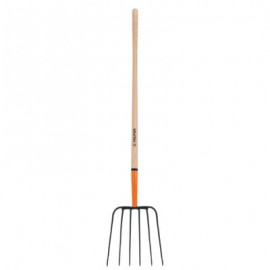 Bieldo para paja, 6 dientes, mango 48?