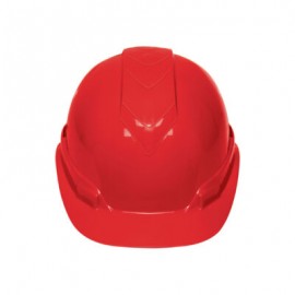 Casco de seguridad, ajuste de matraca, rojo