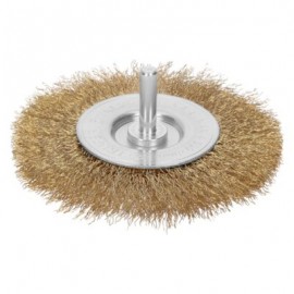 Carda circular 4? alambre grueso para taladro