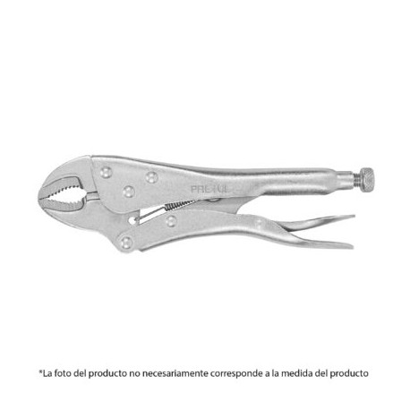 Pinza de presión 7?, mordaza curva