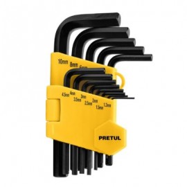 Juego de 13 llaves Allen milimétricas c/organizador