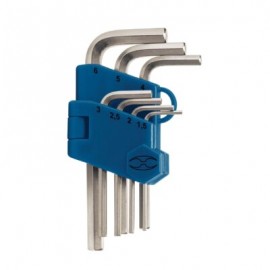 Juego de 7 llaves Allen milimétricas con organizador