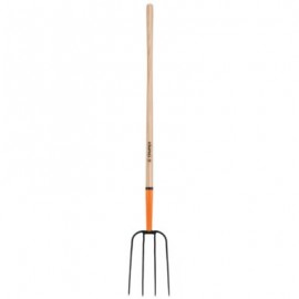 Bieldo para paja, 4 dientes, mango 48?