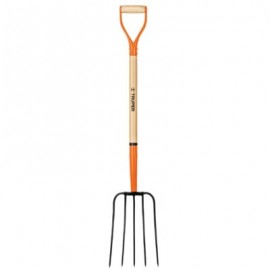 Bieldo para paja, 5 dientes, puño «Y»