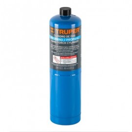 Cilindro de gas propano de 400 g, azul