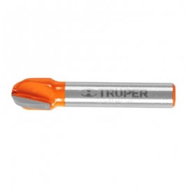 Broca para router, media caña, 3/8?