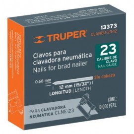 Caja con 10000 clavos calibre 23, 12mm para CLNE-23