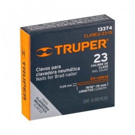 Caja con 10000 clavos calibre 23, 15 mm para CLNE-23