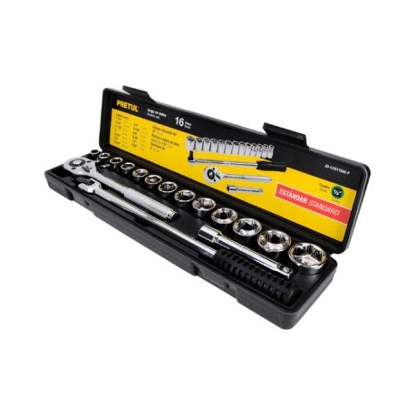 Juego de 16 herramientas 1/2? std para mecánico