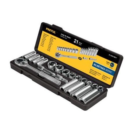 Juego de 21 herramientas 3/8? mm para mecánico