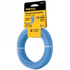Hilo redondo para desbrozadora, 15 m, 1.6 mm