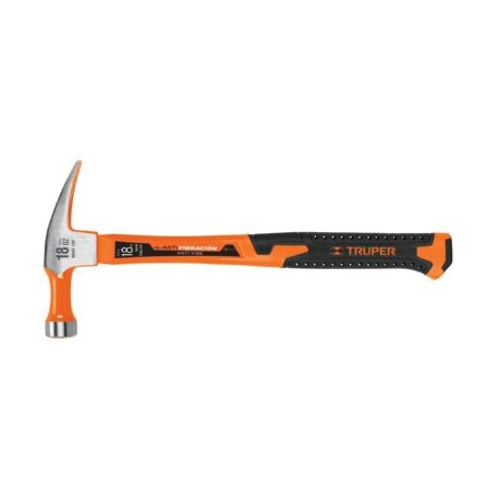 Martillo de uña recta, 18 oz, mango fibra de vidrio