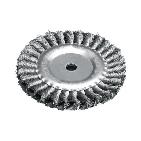 Carda trenzado fino 6? x 5/8? para esmeril