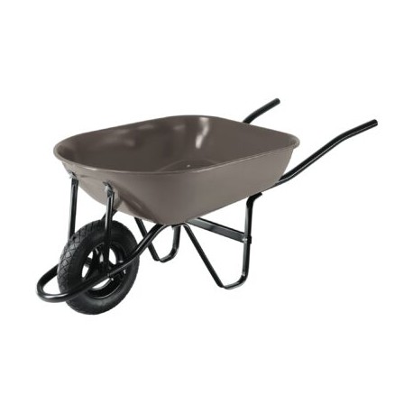 Carretilla 5.5 ft3 gris Neumática, bastidor tubular