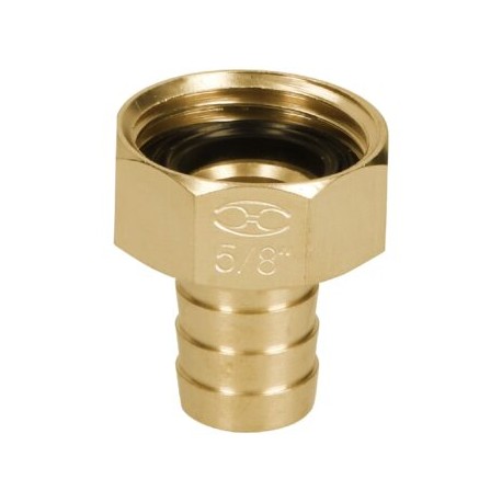Conector 5/8? hembra de latón sólido para manguera