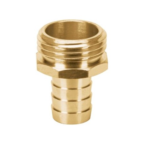 Conector 5/8? macho de latón sólido para manguera