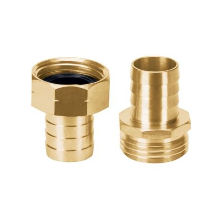 Conectores 3/4? macho y hembra de latón sólido para manguera