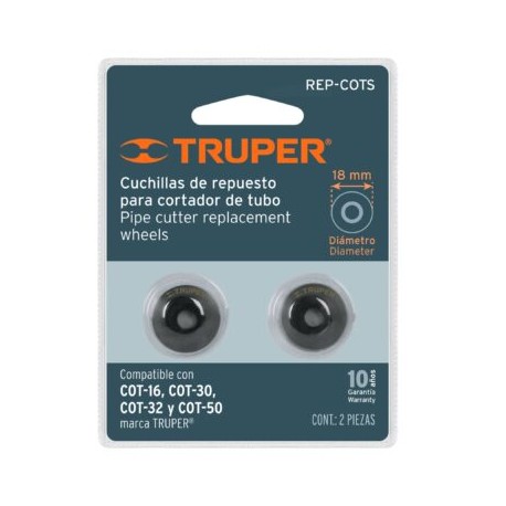 Repuesto de cuchillas para cortador de tubo COT-16-50, 2pzas