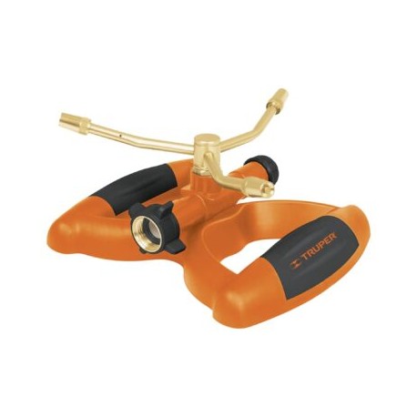 Aspersor metálico de 3 brazos con base plástica