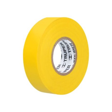 Cinta de aislar de 18 m x 19 mm, amarilla
