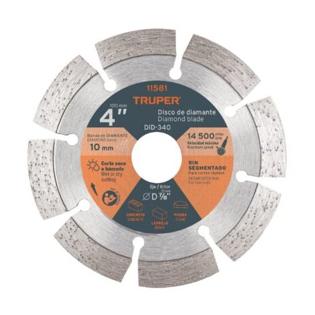 Disco de diamante de 4? x 2.1 mm rin segmentado