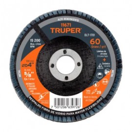 Disco laminado 4?, grano 60 centro 5/8?