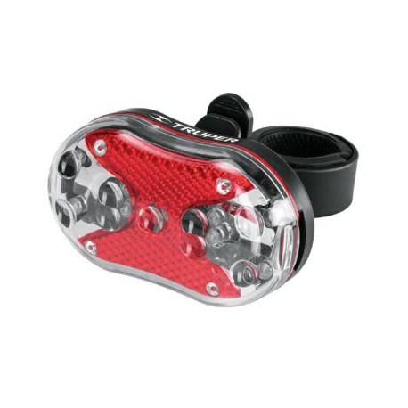 Linterna para bicicleta, 9 LED, trasera