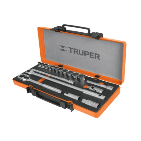 Juego de 18 herramientas cuadro 1/2? mm para mecánico