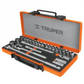 Juego de 25 herramientas cuadro 1/2? standard y mm para mecánico